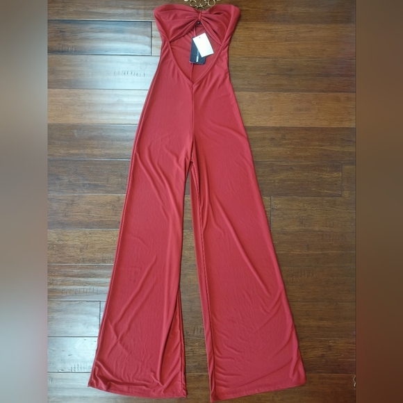 Keep It Cute Chain Jumpsuit in Rust by Fashion Nova size xs - Picture 5 of 16